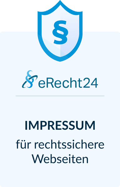 eRecht24 Impressum Siegel